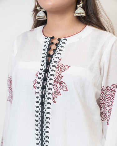 White Kurta - WK7