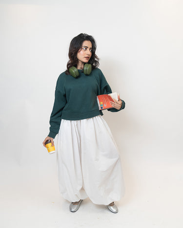 Cool Girl Shalwar - White