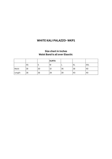 White Kali Palazzo - WKP1